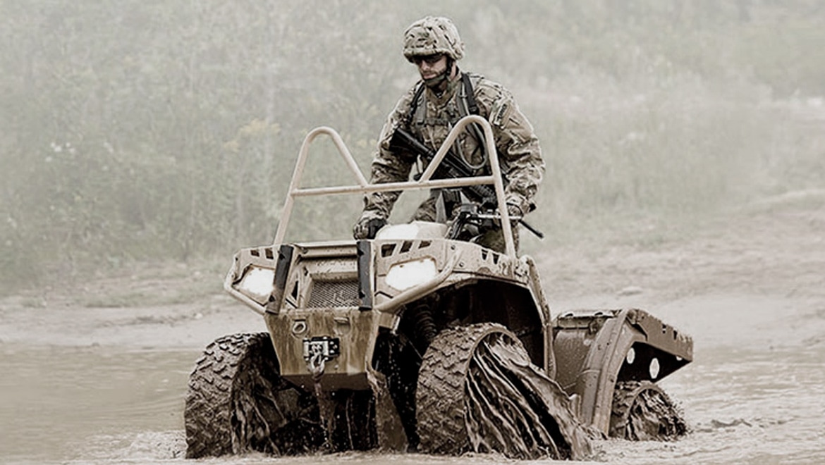 Slogging through the mud on a Polaris with nearly indestructible NPTs