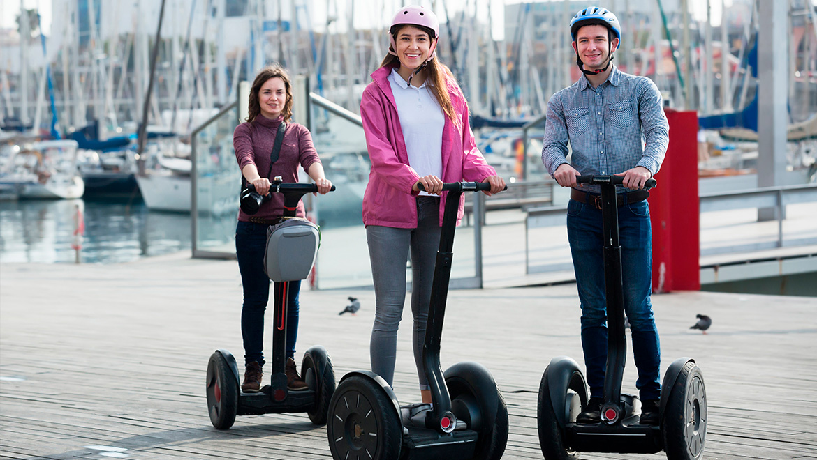 People using Segway